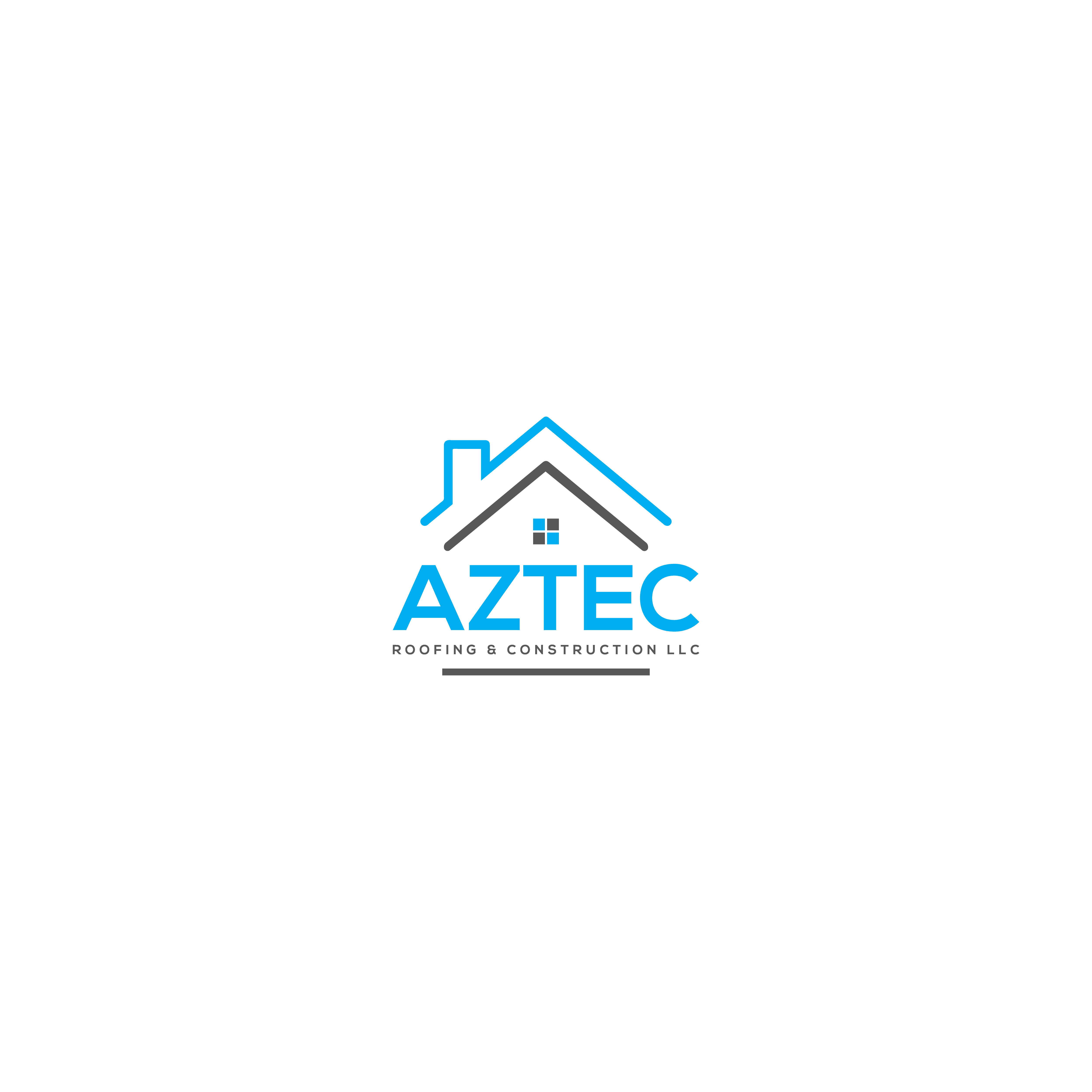 Logo Design by ATIKUR 6 for Aztec Roofing & Construction LLC | Design #23445139