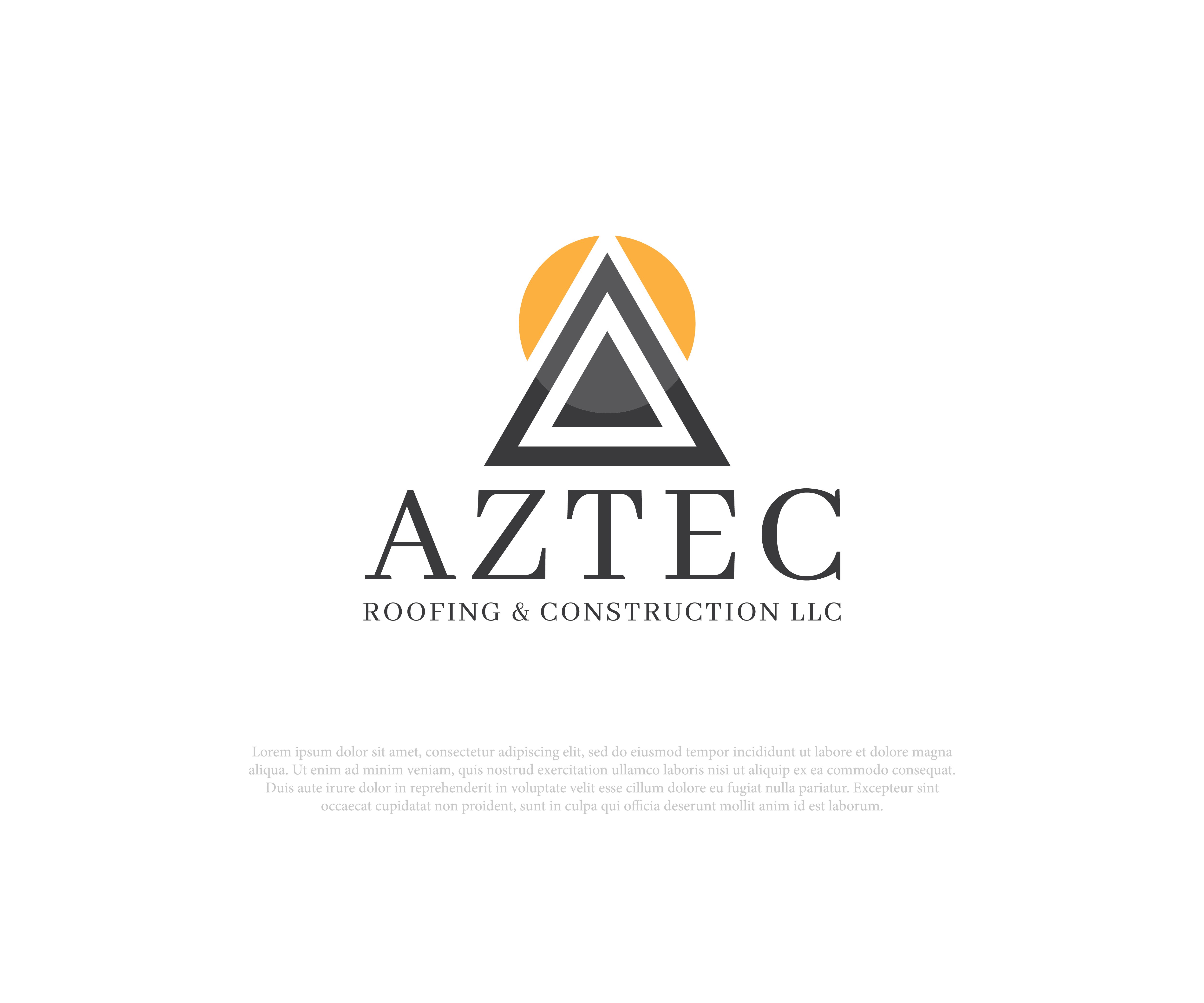 Logo Design by shazzadul for Aztec Roofing & Construction LLC | Design #23455538