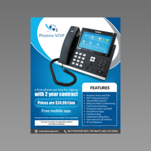 Promotional brochure for VoIP service | Flyer Design by aspiremedia