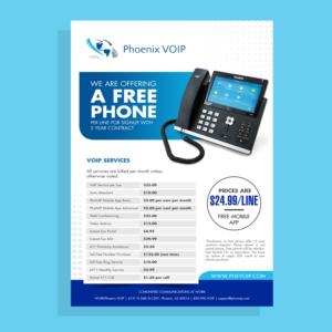 Promotional brochure for VoIP service | Flyer Design by Deepak_9_Malhotra