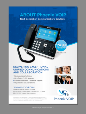 Promotional brochure for VoIP service | Flyer Design by D Creative
