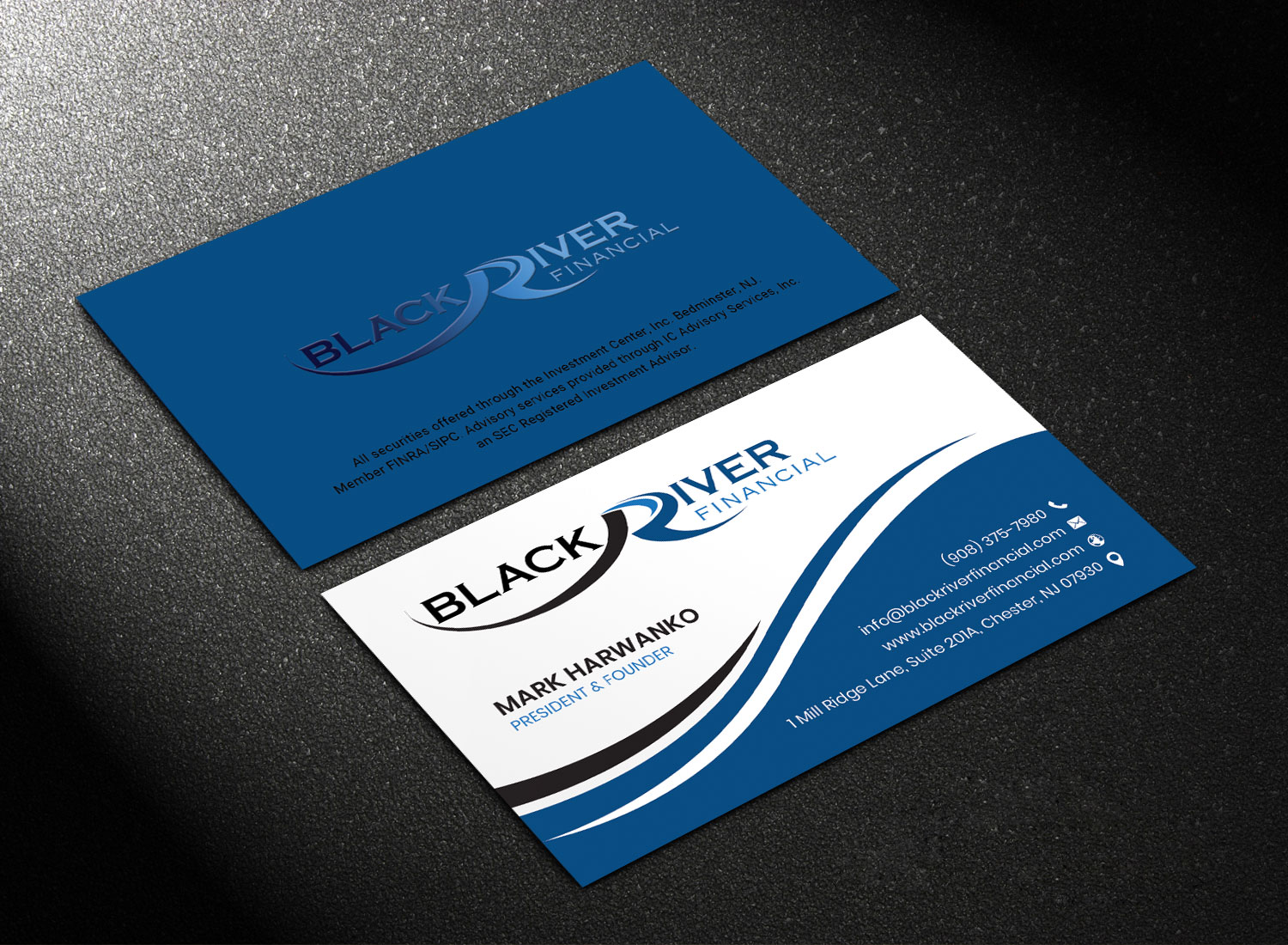 Business Card Design by Sandaruwan for Black River Financial, LLC | Design: #23458912