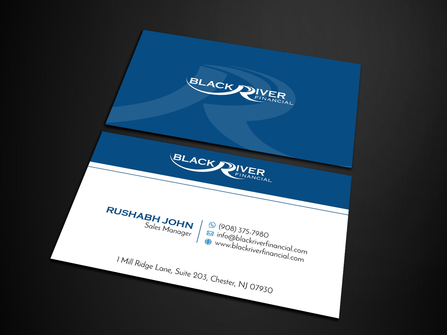 Design de Carte de Visite par Verified artistry (Design garden) pour Black River Financial, LLC | Design #23451674
