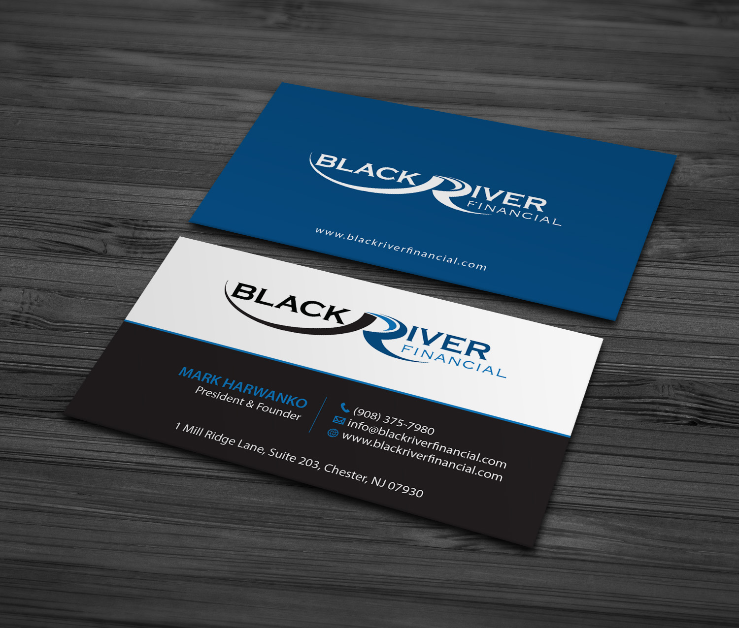 Diseño de Tarjeta de Presentación por MDesign para Black River Financial, LLC | Diseño #23448897