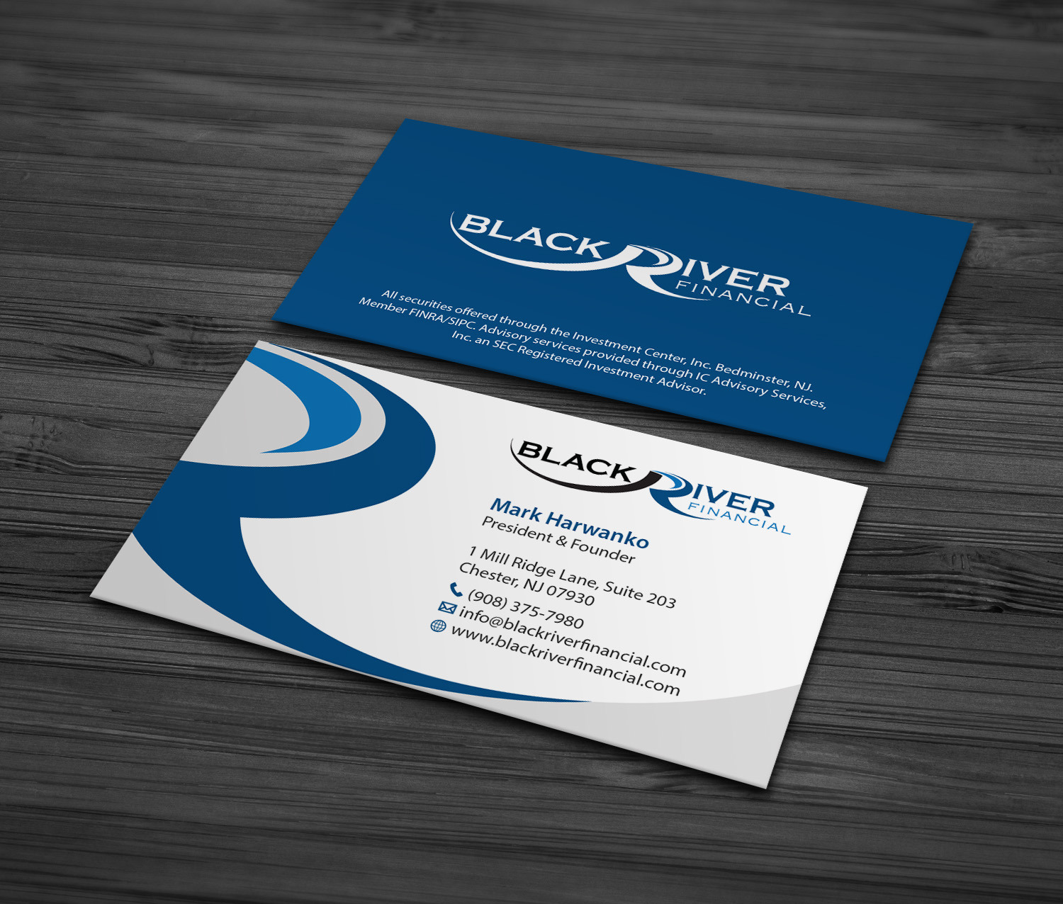 Design de Carte de Visite par MDesign pour Black River Financial, LLC | Design #23453138