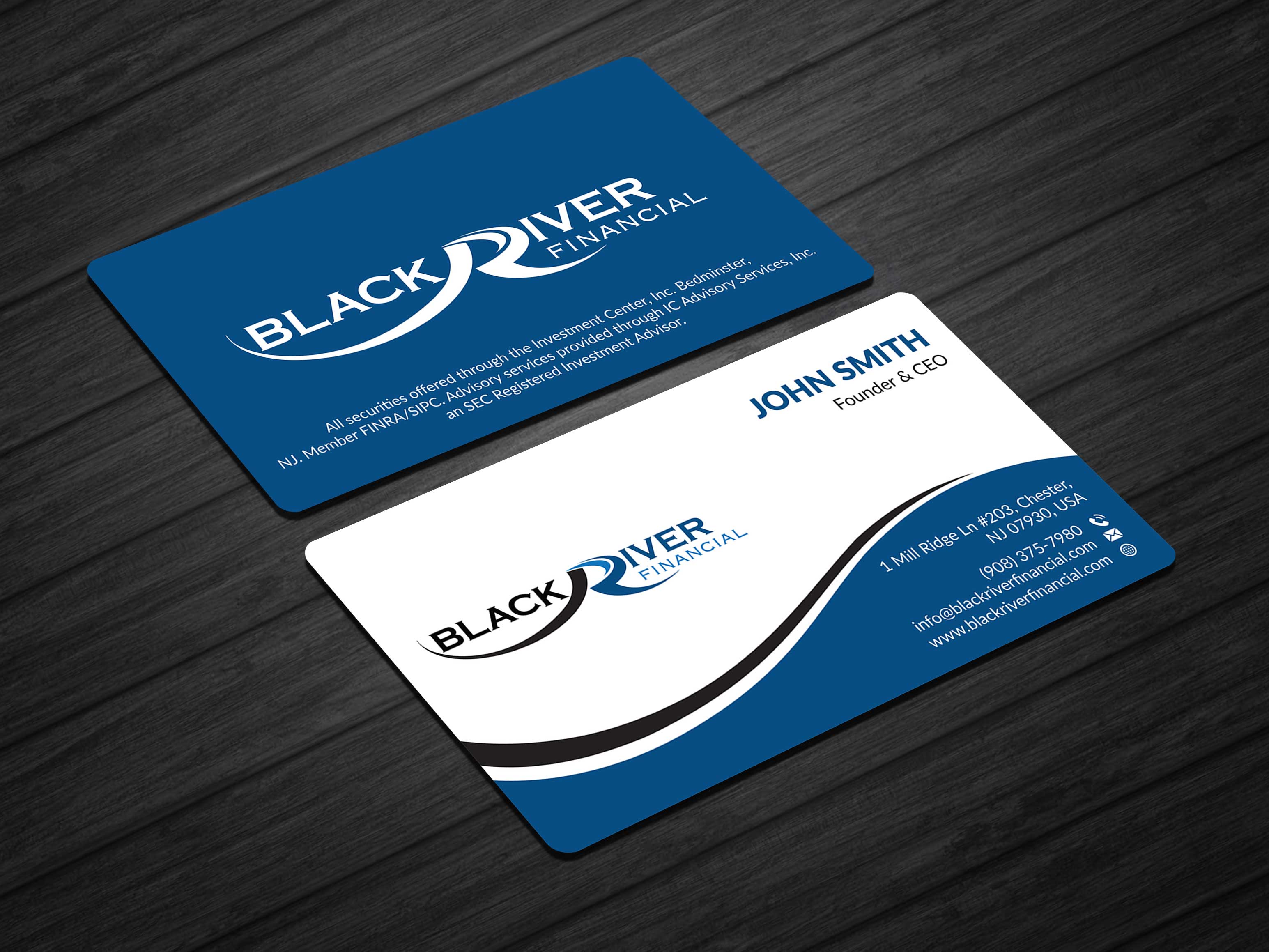 Design de Carte de Visite par Musa. A pour Black River Financial, LLC | Design #23453476