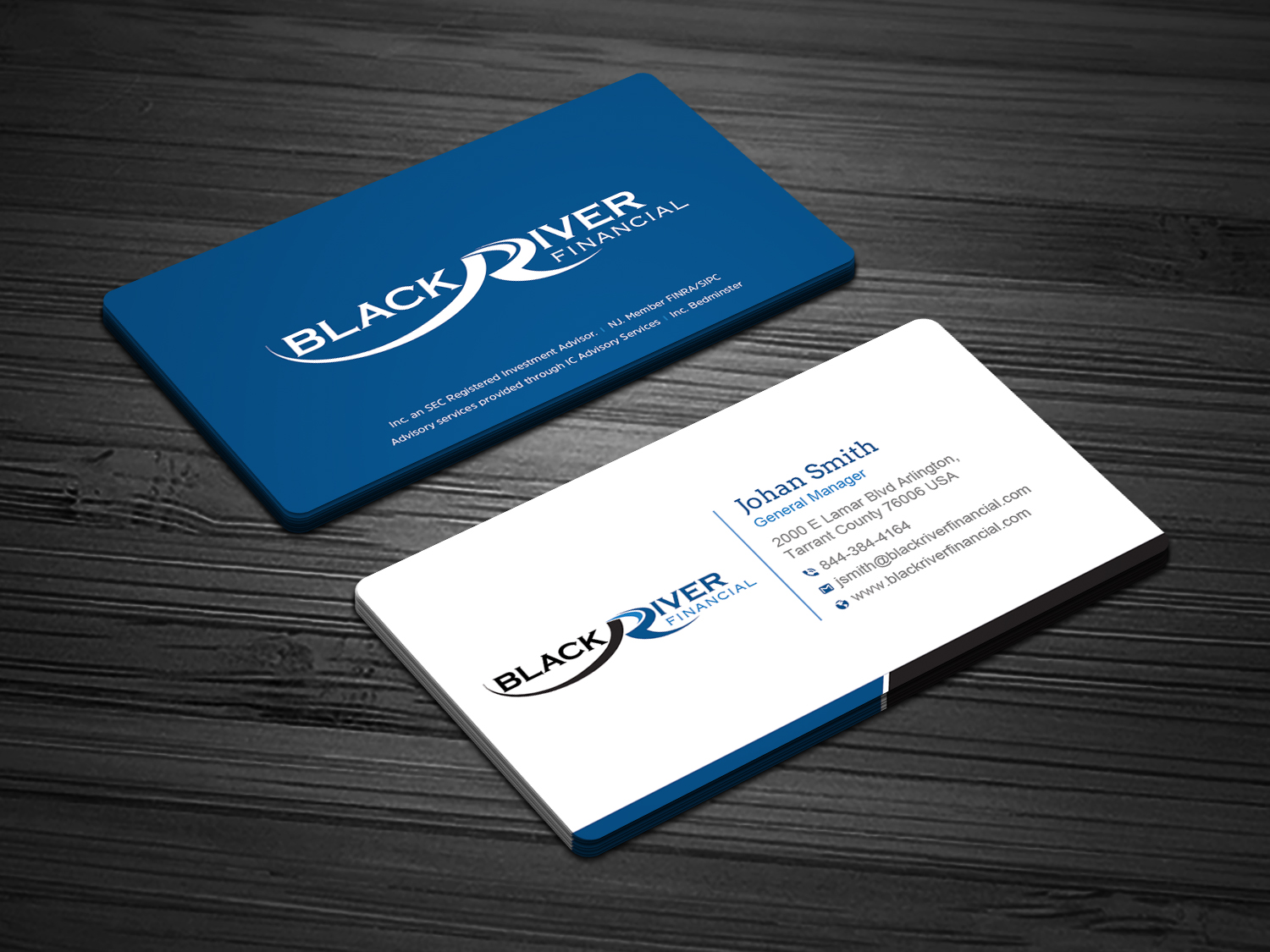 Design de Carte de Visite par Uttom 2 pour Black River Financial, LLC | Design #23451339