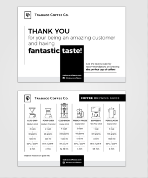 Subscription Box Insert for Coffee Company | Flyer Design by coo.lt