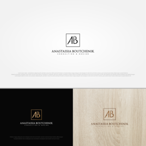 Anastassia Boutchenik Consulting & Design (initials)  | Logo Design by Vndesign2018