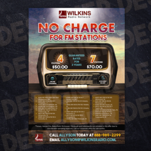 Flyer-Design von Designer Destiny für Wilkins Radio Network | Design #23451367
