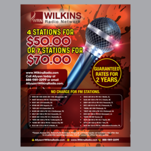 Flyer-Design von GraphicTec für Wilkins Radio Network | Design: #23465601