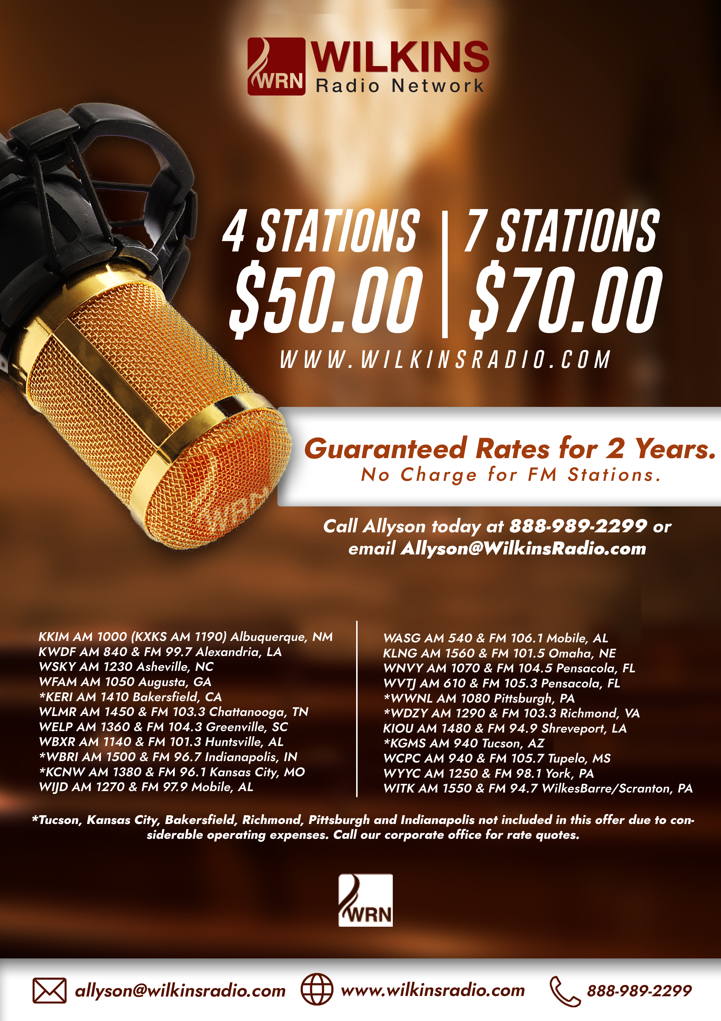 Flyer Design by Atroxic Design for Wilkins Radio Network | Design #23452600