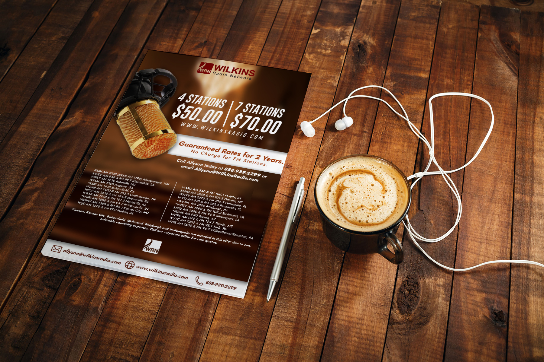 Flyer Design by Atroxic Design for Wilkins Radio Network | Design #23452604