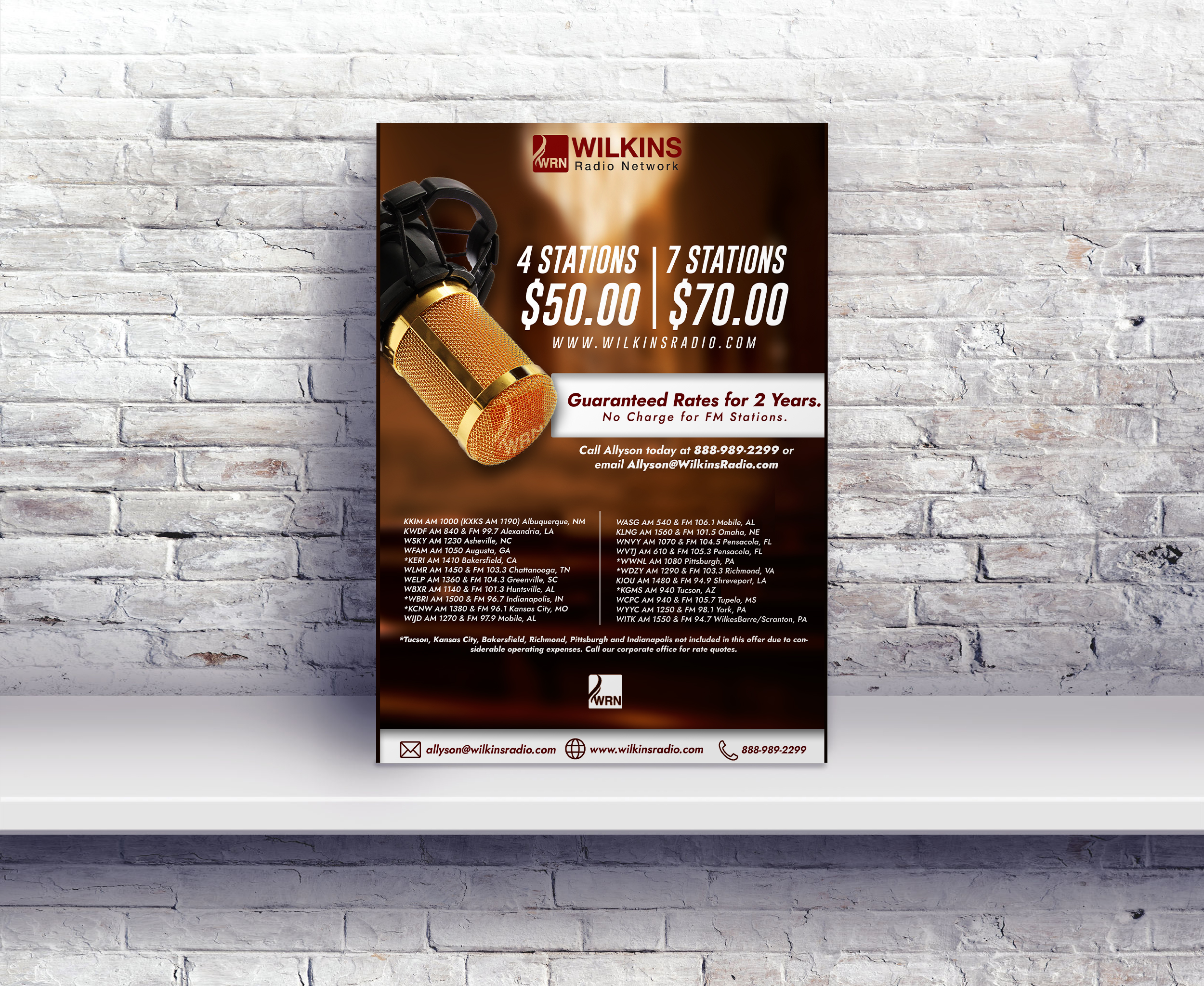 Flyer Design by Atroxic Design for Wilkins Radio Network | Design #23452619