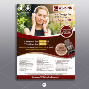 Wilkins Christian Radio needs a marketing flyer. | Flyer-Design von DA.
