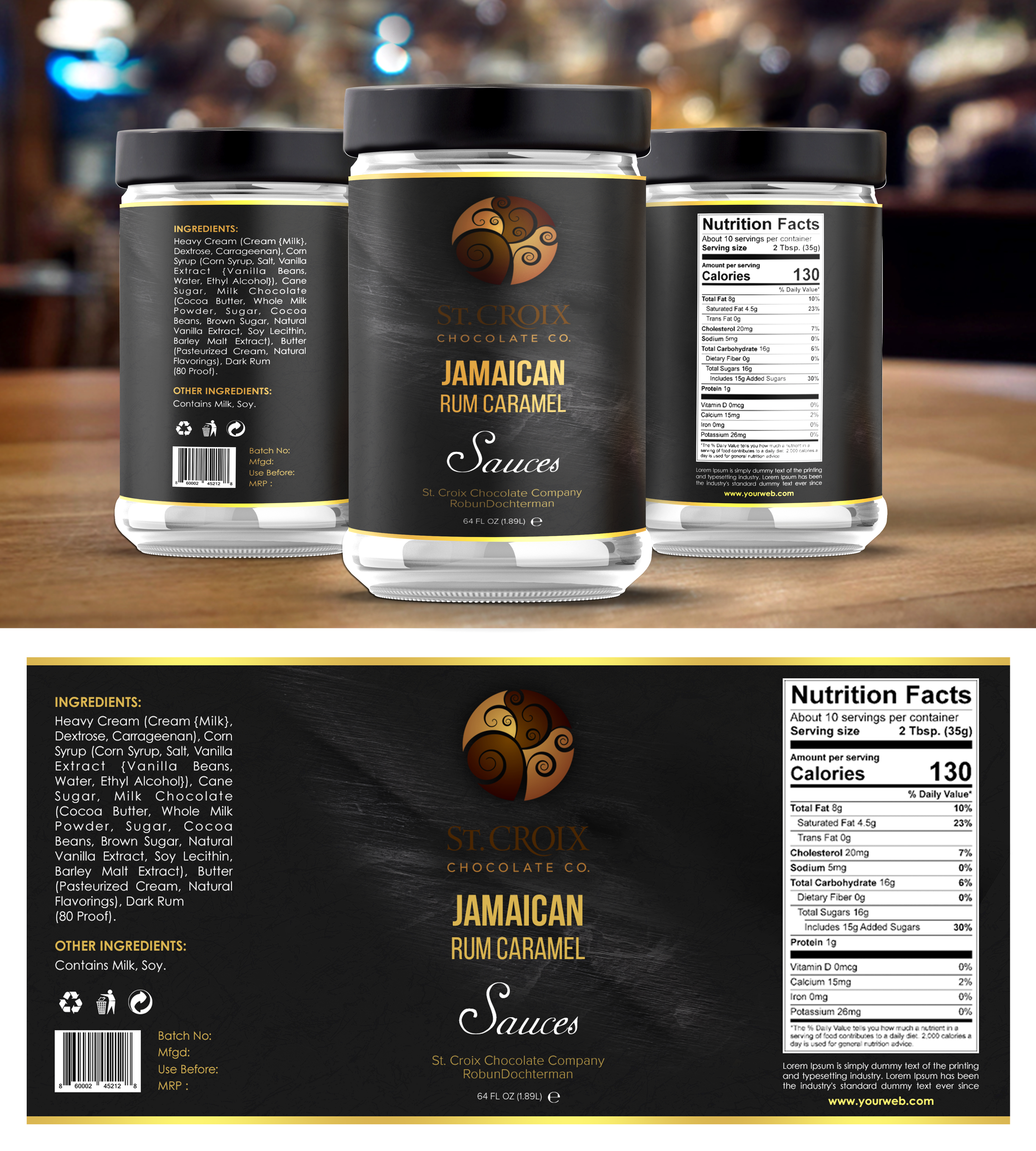Etikett-Design von SAI DESIGNS für St. Croix Chocolate Company | Design #23475399