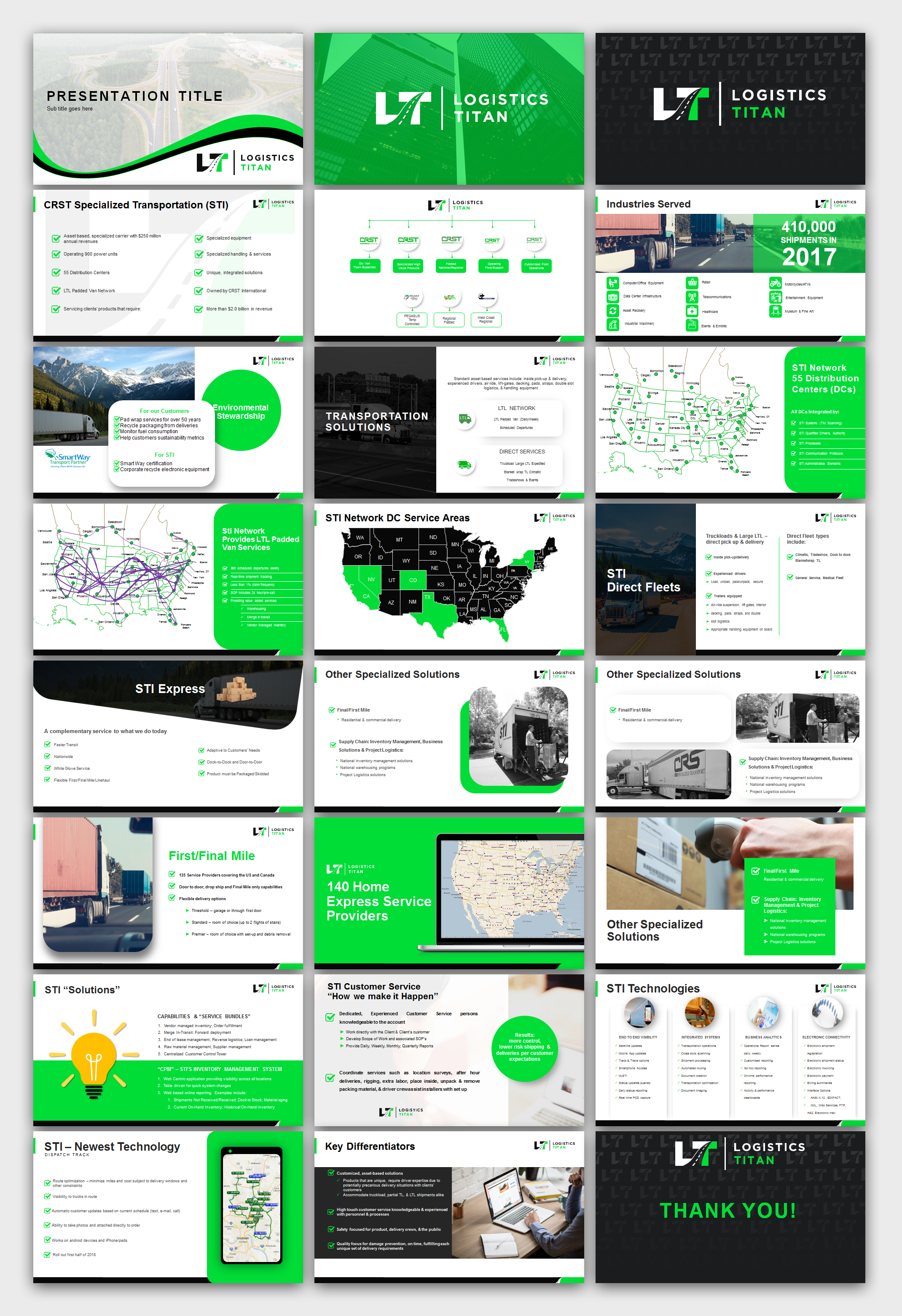 PowerPoint Design by IndreDesign for Customized Logistics Group | Design #23459929