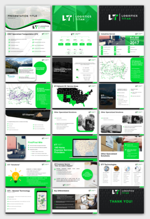 PowerPoint Design by IndreDesign for Customized Logistics Group | Design: #23459929