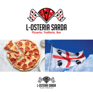 L-Osteria Sarda - Pizzeria, Trattoria, Bar | Logo Design by Graphic Bricks