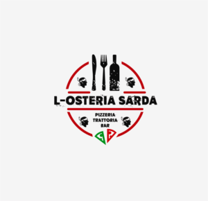 L-Osteria Sarda - Pizzeria, Trattoria, Bar | Diseño de Logo por dorna 2