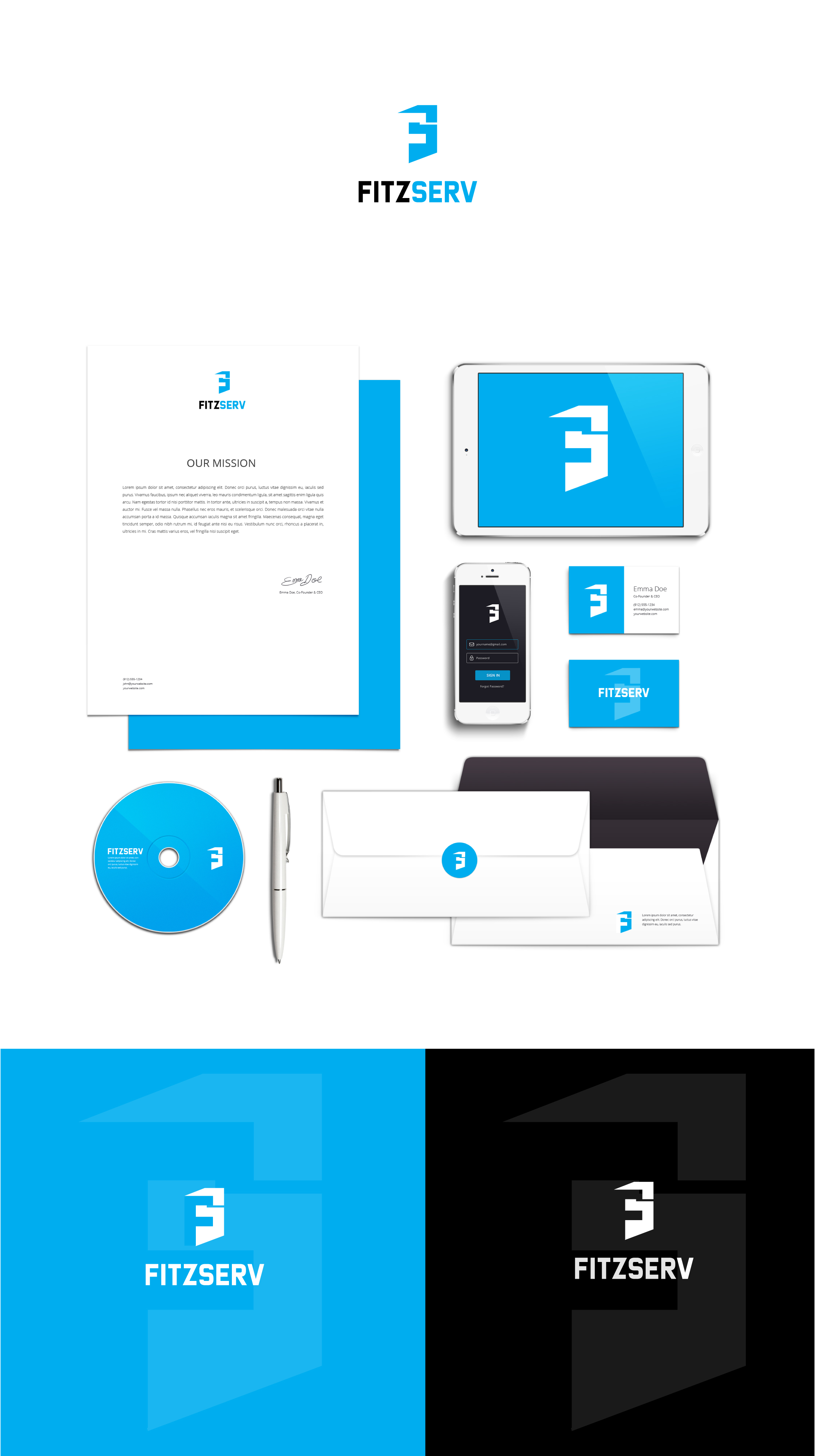 Logo Design by Wolfpencil Designs for FitzServ | Design #23500478