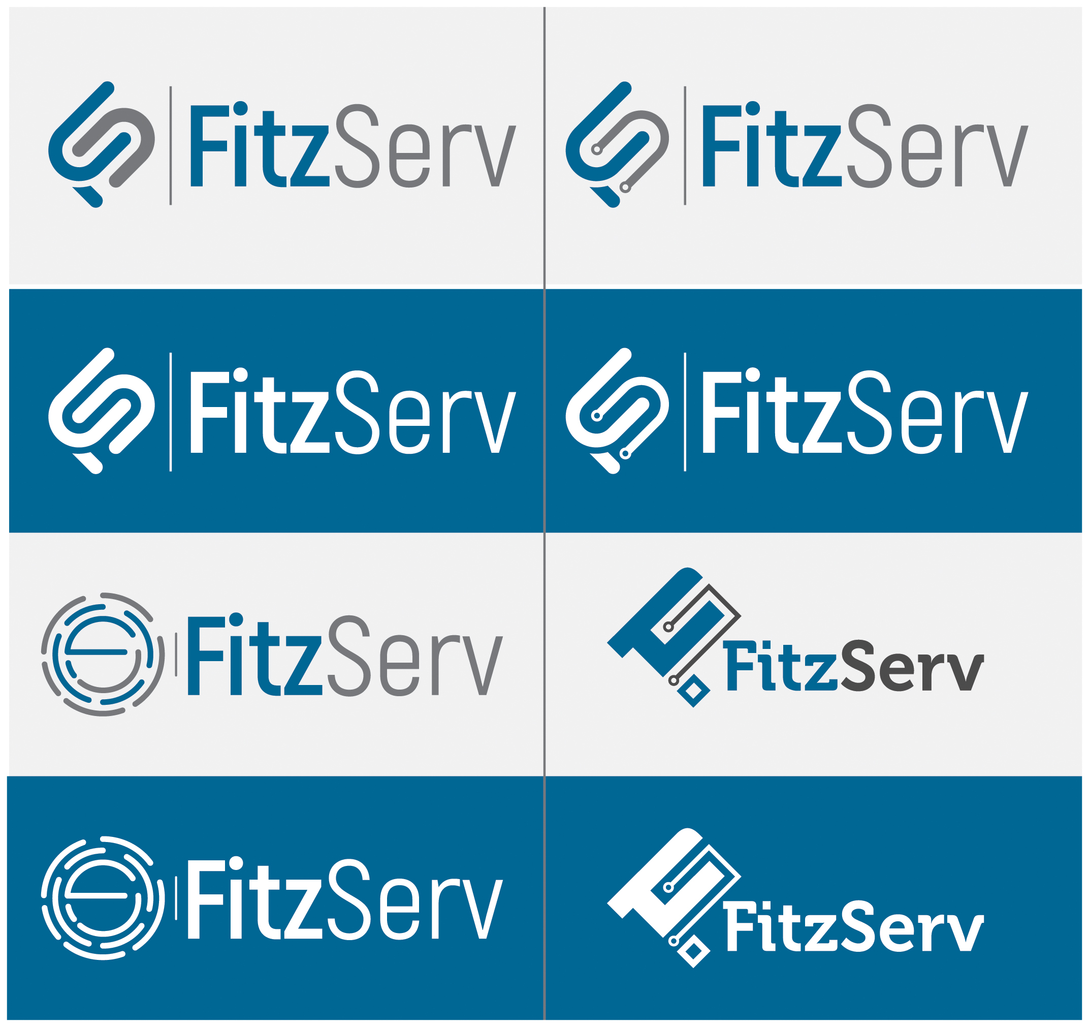 Logo Design by Tuba Art Studio. IZ (IMRAN ZW) for FitzServ | Design #23474468