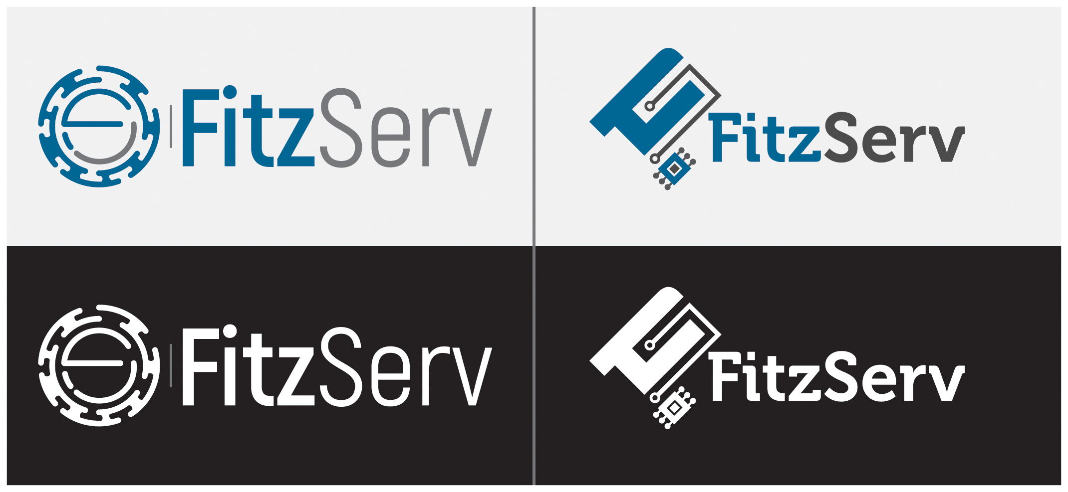 Logo Design by Tuba Art Studio. IZ (IMRAN ZW) for FitzServ | Design #23494752