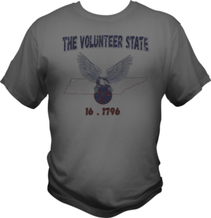 Tennessee State Tee with basic retro feel | T-shirt Design by bacujkov
