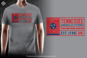 Tennessee State Tee with basic retro feel | T-shirt Design by gekgrfx