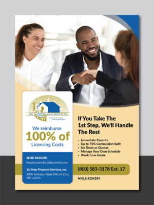 Flyer-Design von Deziners Zone für 1st Step Financial Services, Inc. | Design: #23458545