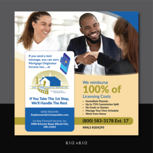 Flyer-Design von Deziners Zone für 1st Step Financial Services, Inc. | Design: #23463862