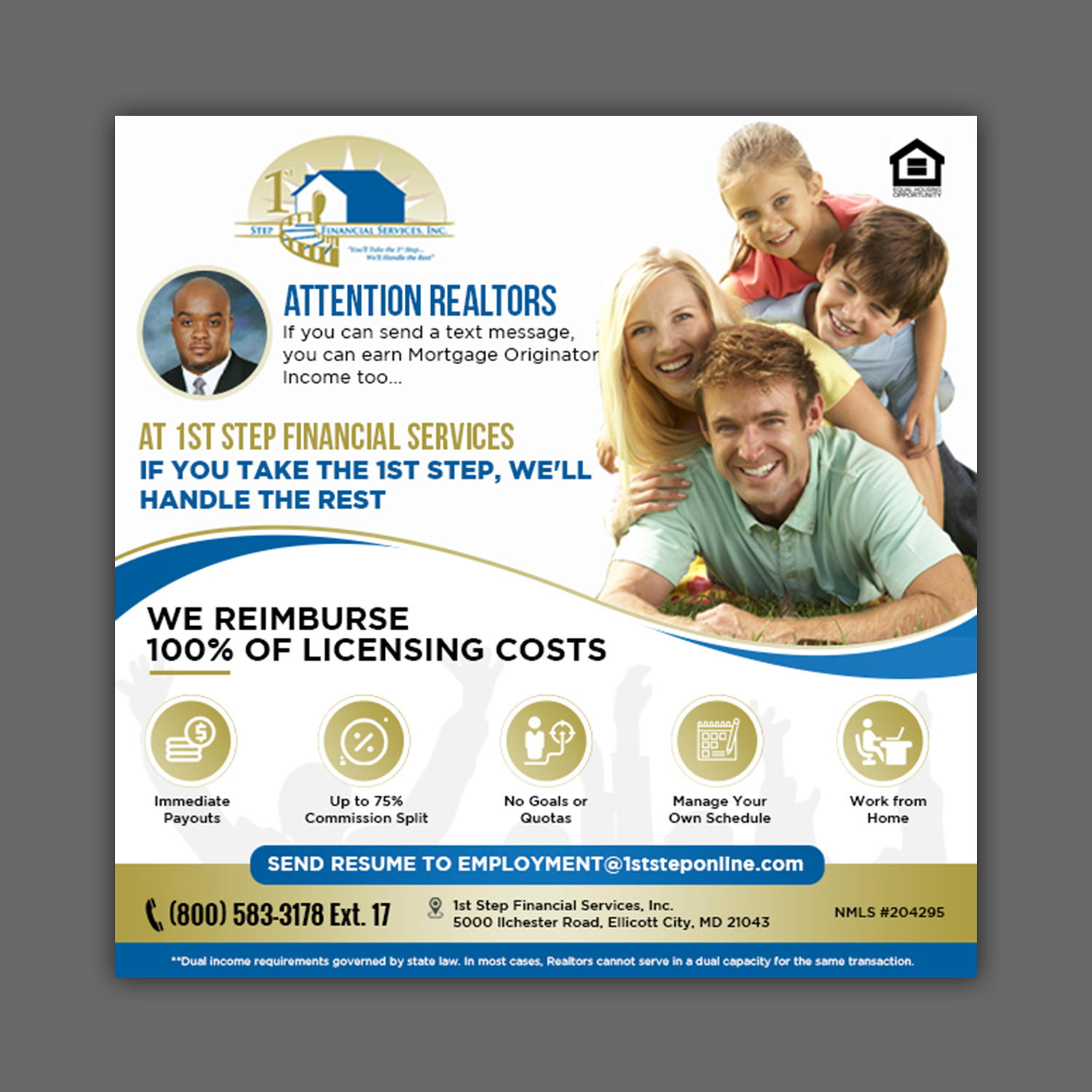 Flyer Design by aspiremedia for 1st Step Financial Services, Inc. | Design #23459505