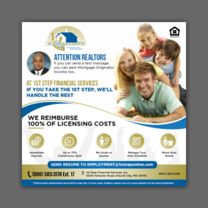 Flyer Design by aspiremedia for 1st Step Financial Services, Inc. | Design: #23459505