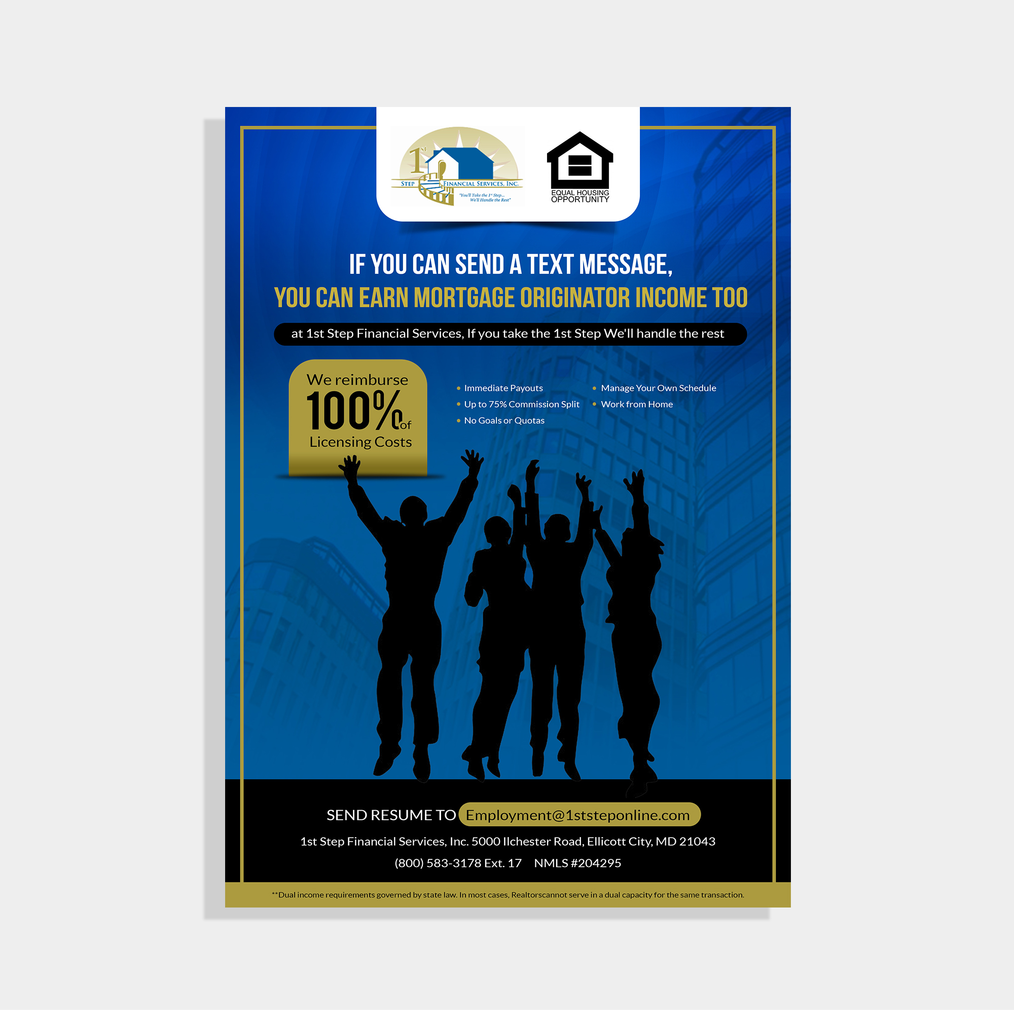 Flyer Design by Deepak_9_Malhotra for 1st Step Financial Services, Inc. | Design #23454470