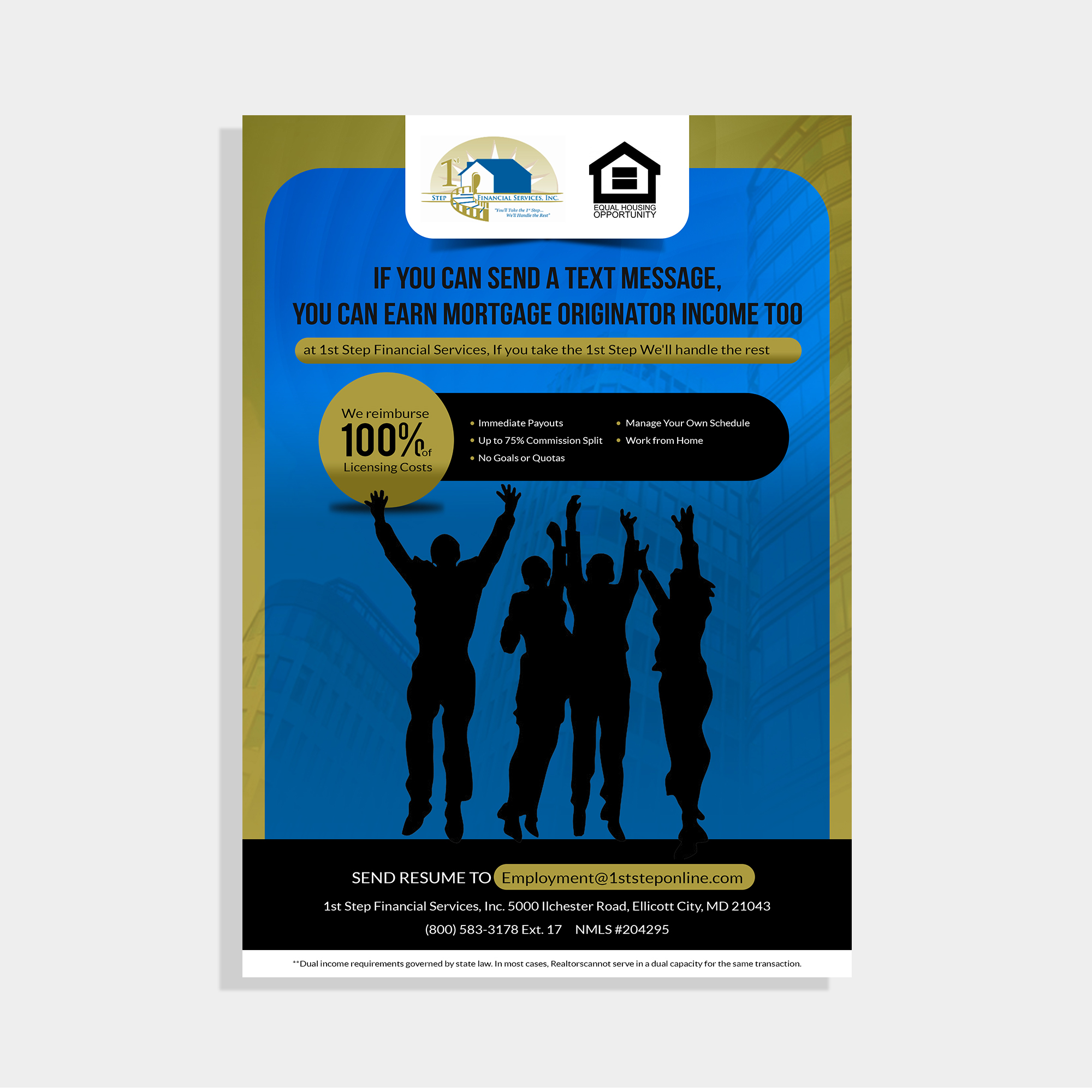 Diseño de Flyer por Deepak_9_Malhotra para 1st Step Financial Services, Inc. | Diseño #23454471