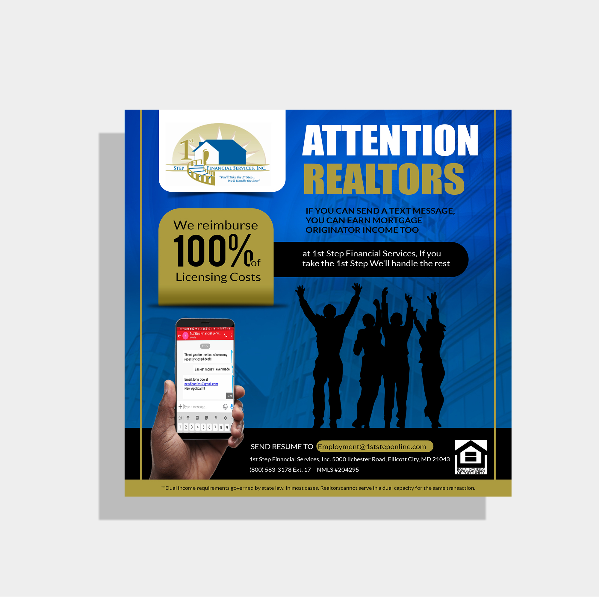 Design de Flyer par Deepak_9_Malhotra pour 1st Step Financial Services, Inc. | Design #23461449