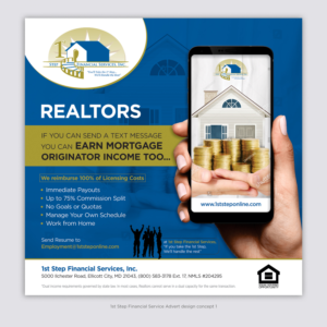 Flyer-Design von D Creative für 1st Step Financial Services, Inc. | Design: #23457751
