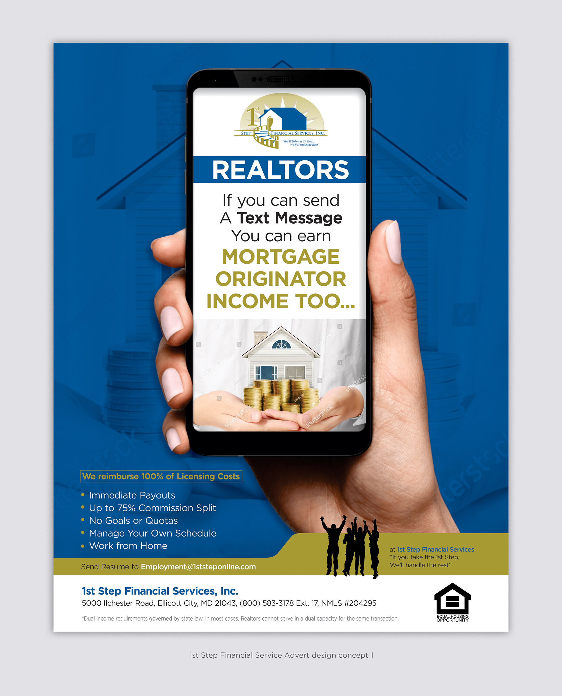 Flyer Design by D Creative for 1st Step Financial Services, Inc. | Design #23458037