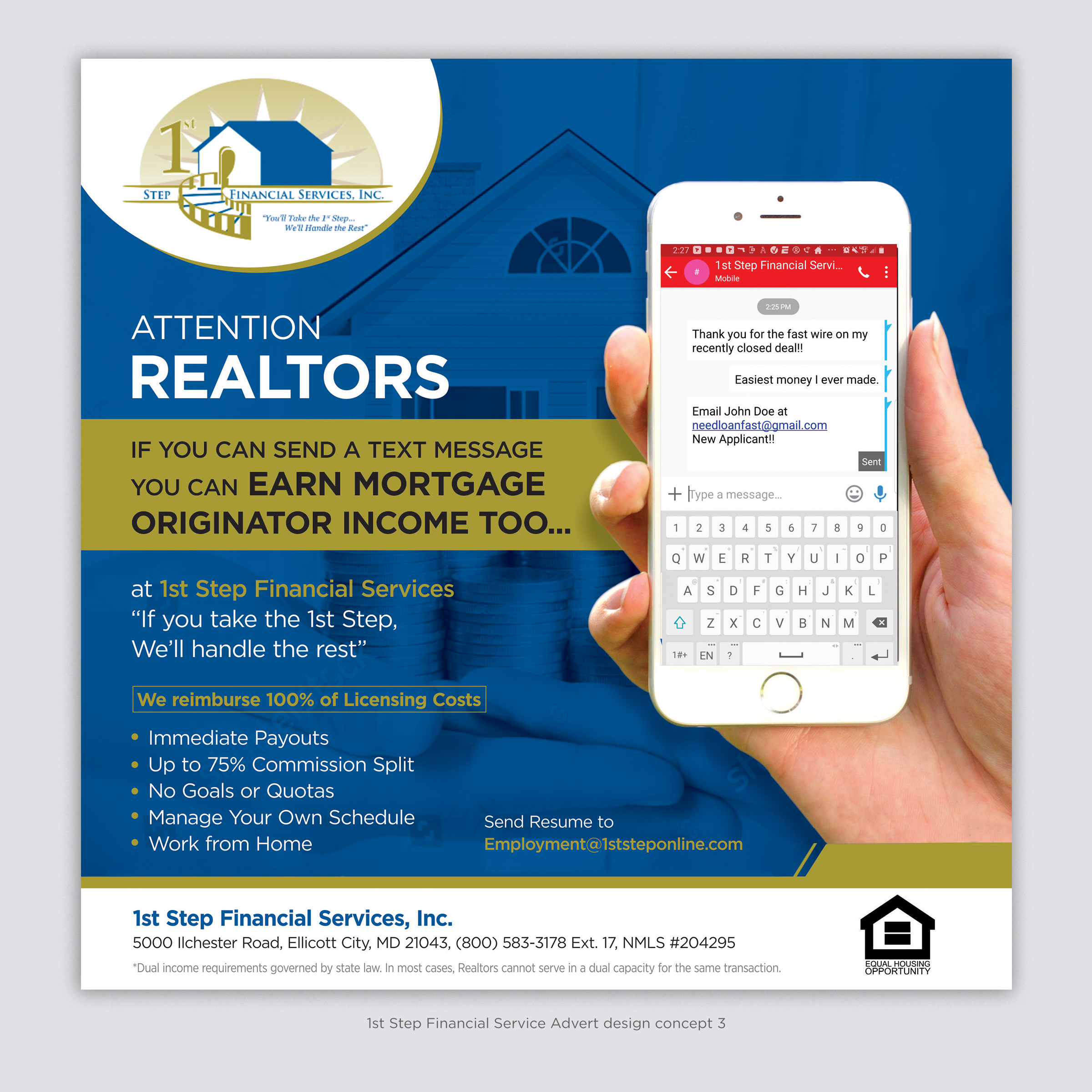 Flyer-Design von D Creative für 1st Step Financial Services, Inc. | Design #23463992