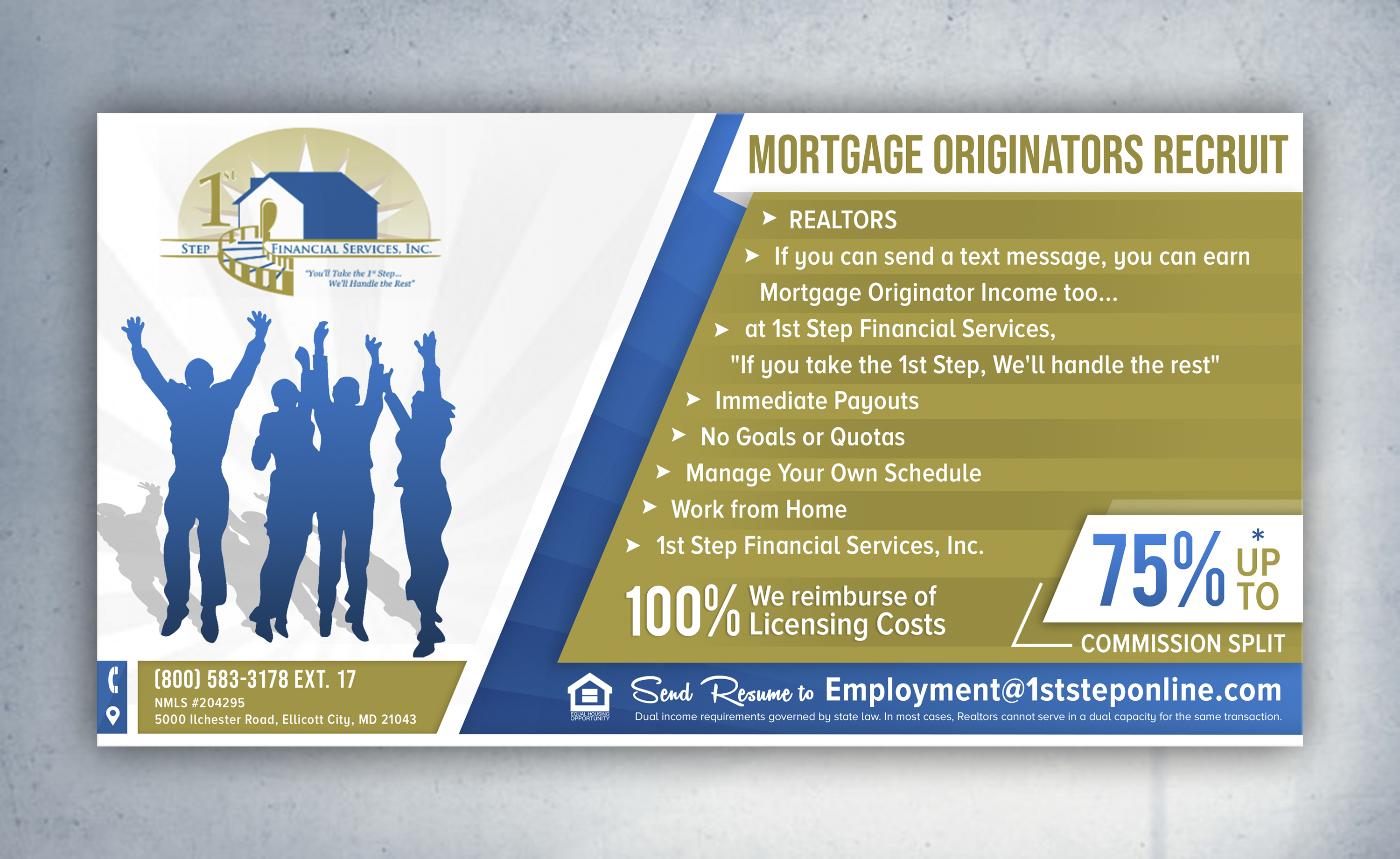 Flyer-Design von SAI DESIGNS für 1st Step Financial Services, Inc. | Design #23454895