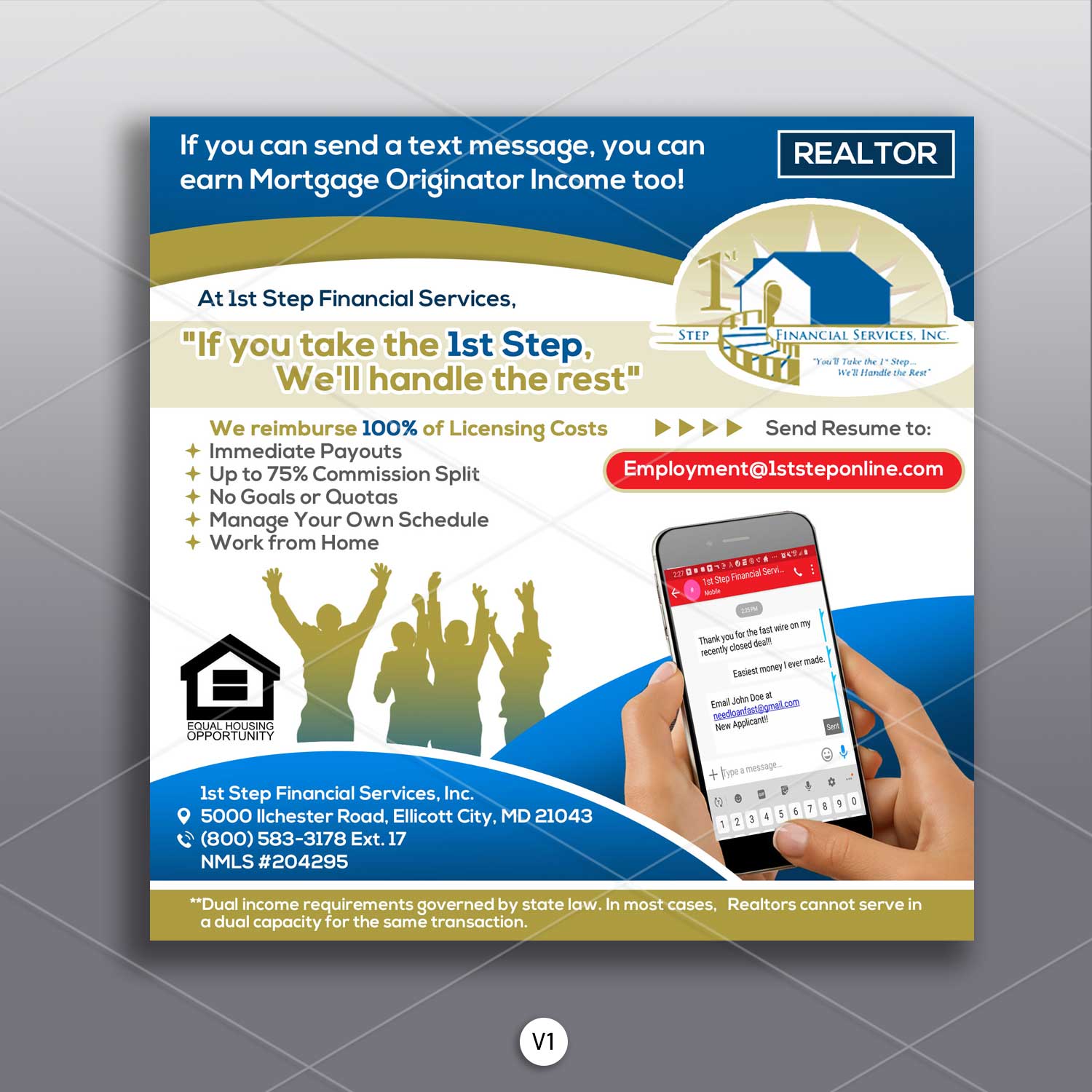 Diseño de Flyer por DA. para 1st Step Financial Services, Inc. | Diseño #23453299