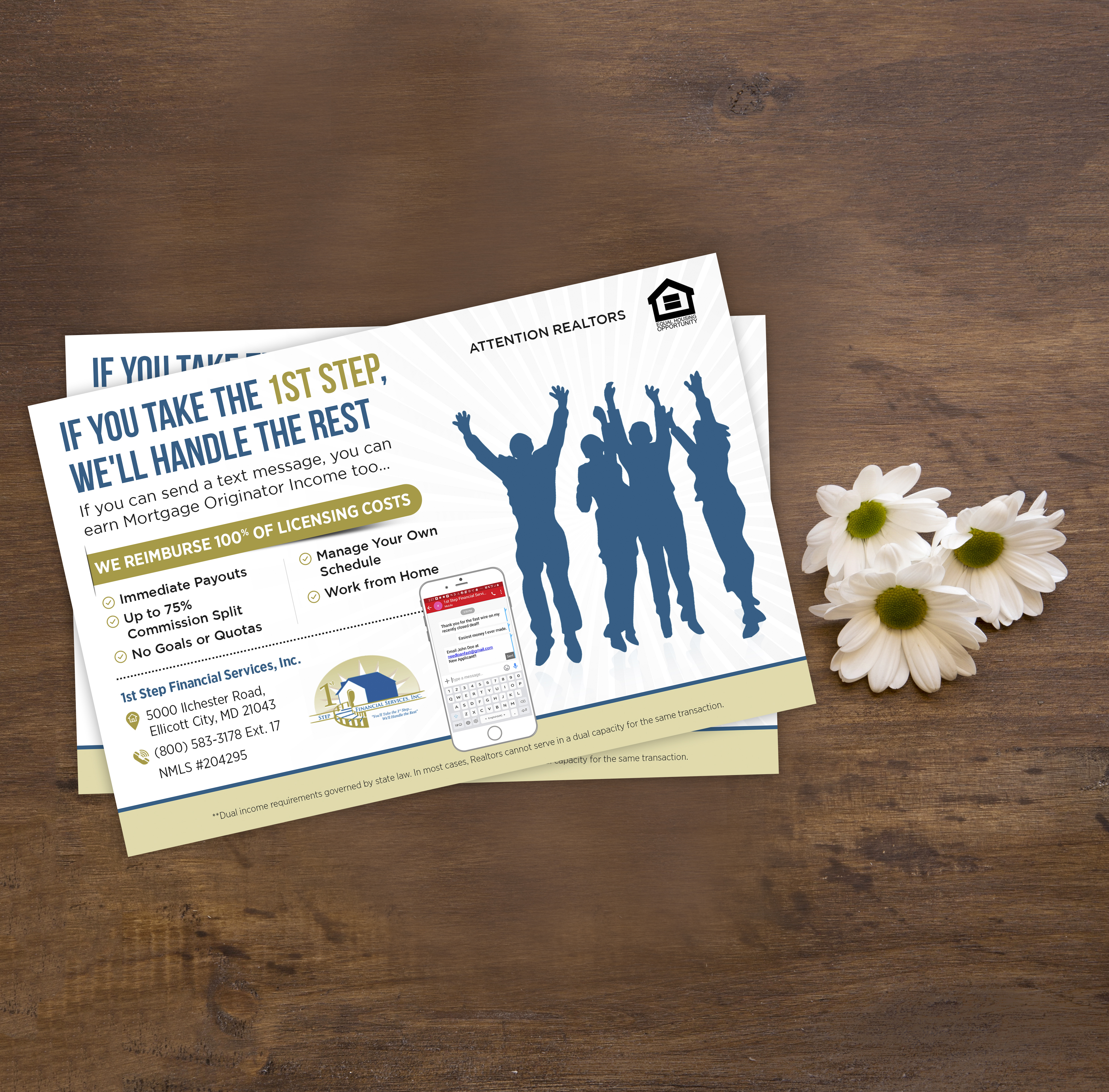 Flyer Design by SWASTIK for 1st Step Financial Services, Inc. | Design #23459791
