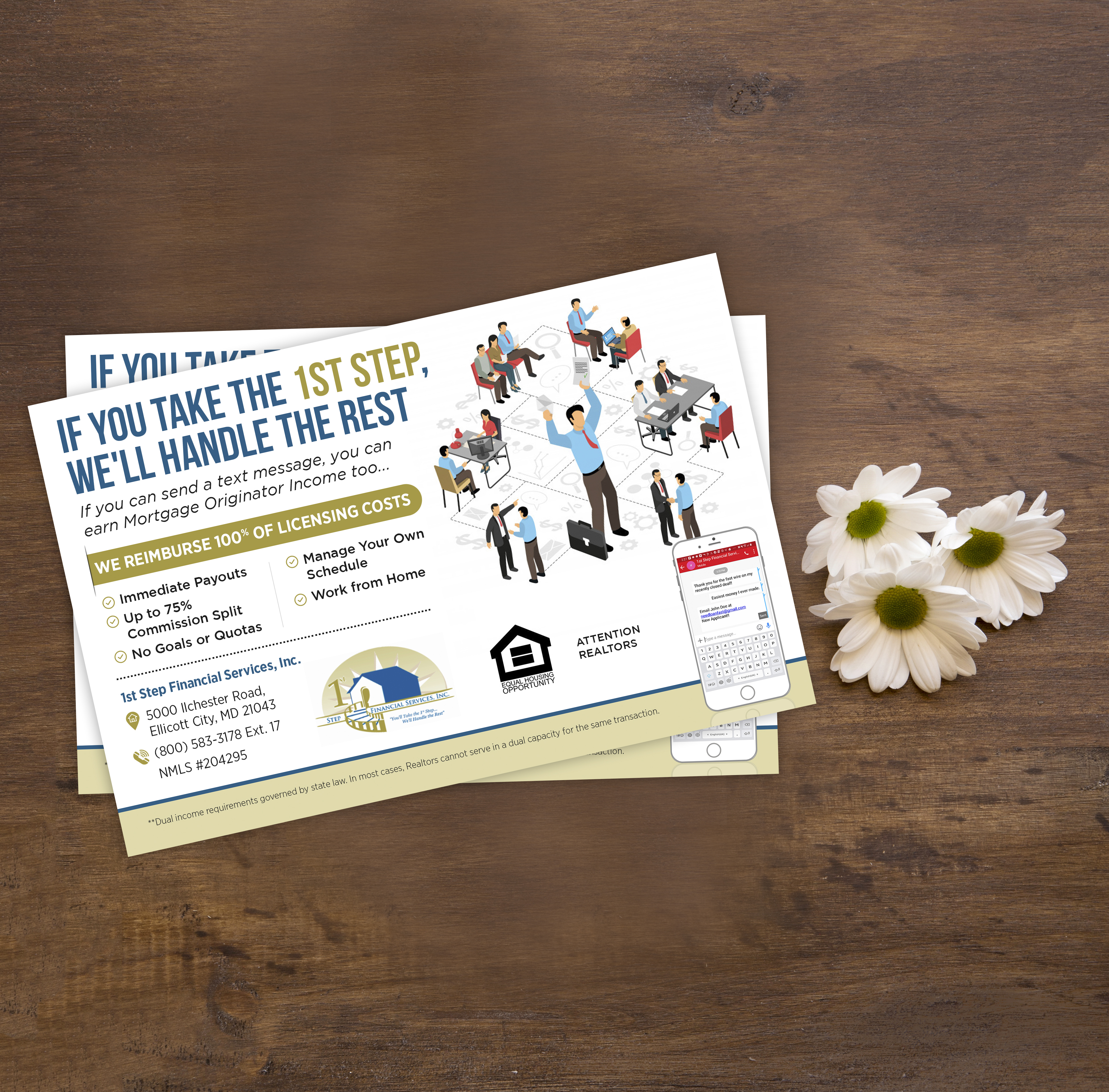 Flyer Design by SWASTIK for 1st Step Financial Services, Inc. | Design #23459792