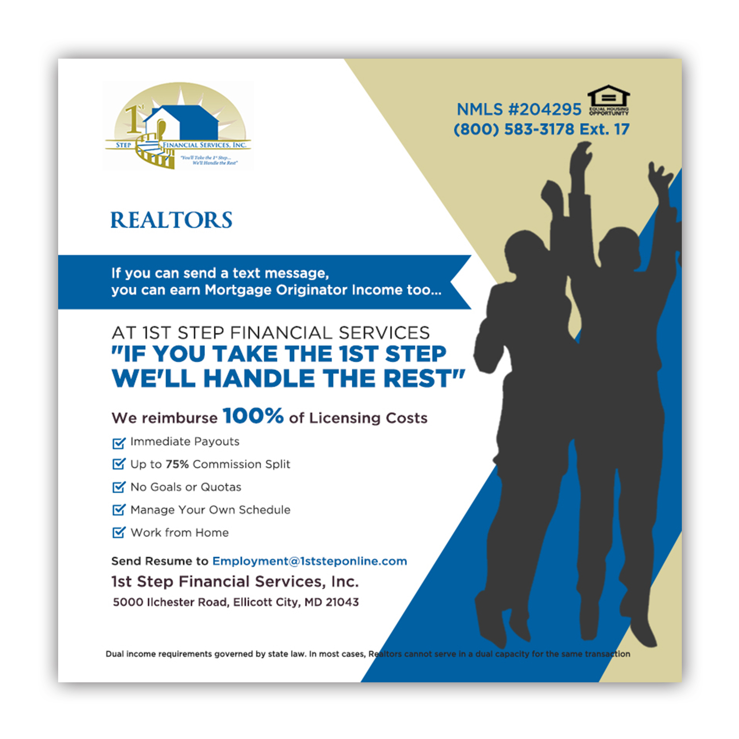 Design de Flyer par ZeneFashions pour 1st Step Financial Services, Inc. | Design #23455740