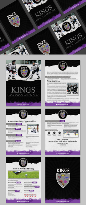 Kings High School Hockey Sponsorship Brochure | Brochure Design by SAI DESIGNS