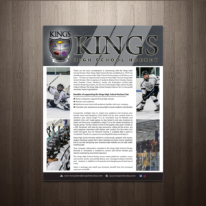 Kings High School Hockey Sponsorship Brochure | Design de Brochure par GraphicsGuru