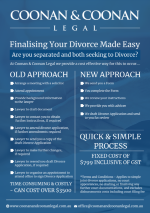 Flyer to be utilised on social media and email marketing - Making Divorce Applications Affordable | Graphic Design by design.bb