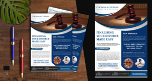 Flyer to be utilised on social media and email marketing - Making Divorce Applications Affordable | Graphic Design by SAI DESIGNS
