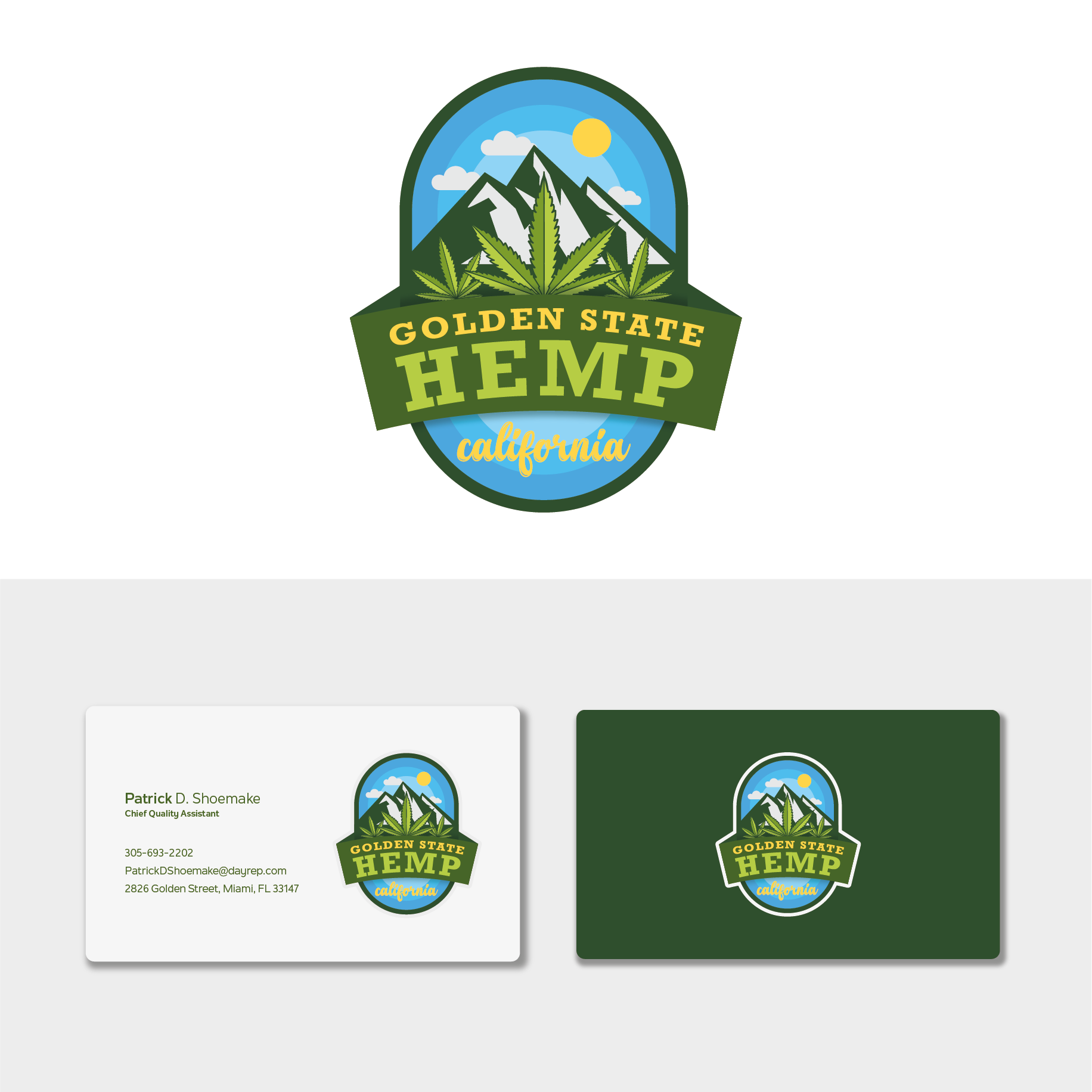 Logo Design by dezigncare for Golden State Hemp | Design #23460793