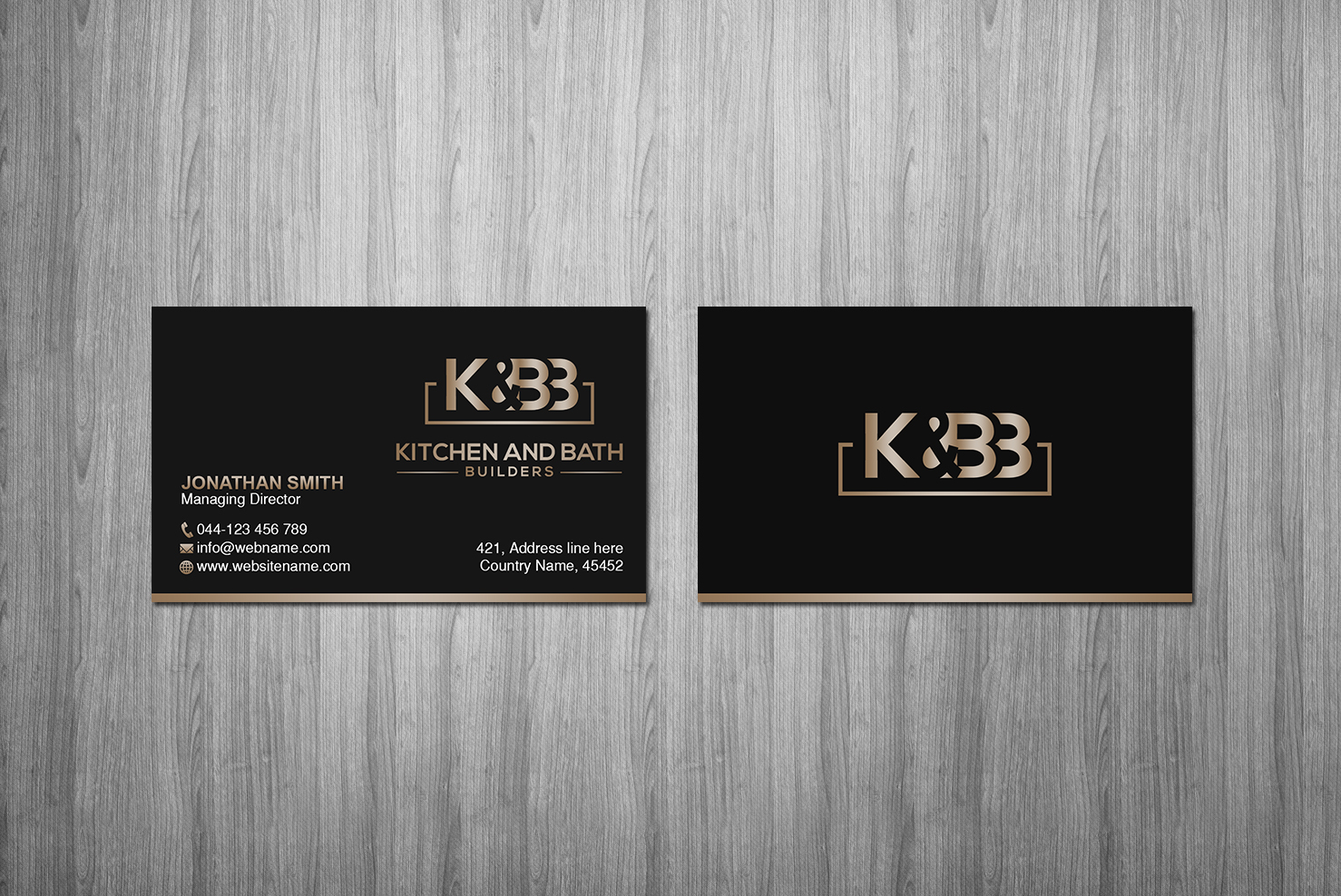 Business Card Design by Creations Box 2015 for Kitchen and bath builders | Design #23484410